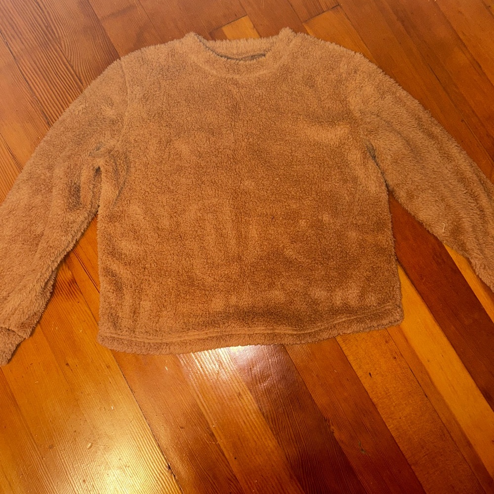 Cozy Tan Fleece Sweater